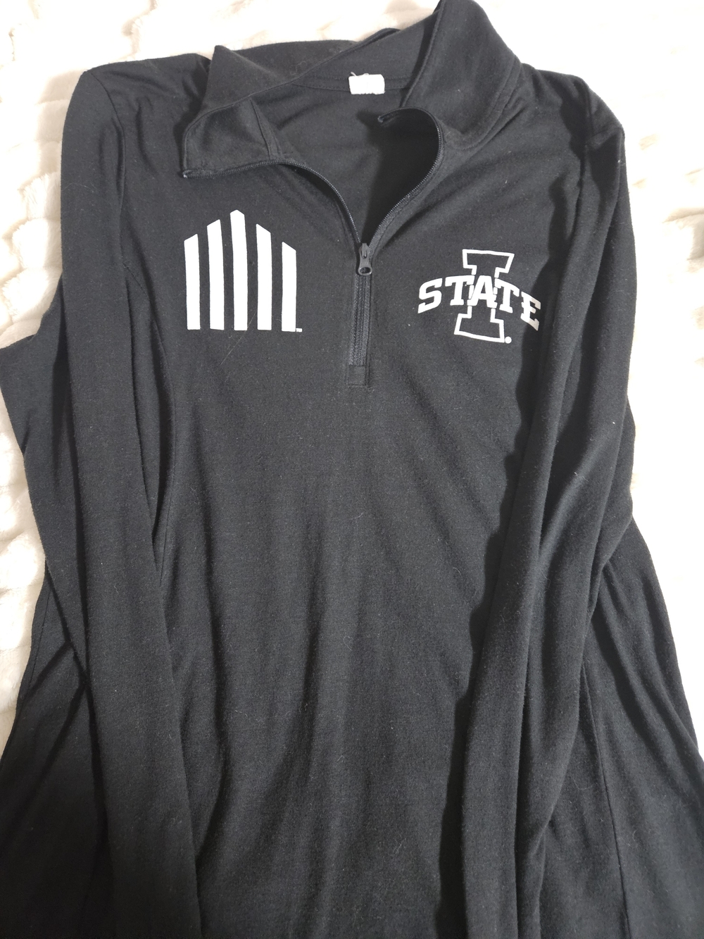 Sport-Tek Black Pullover with White Branded Tag